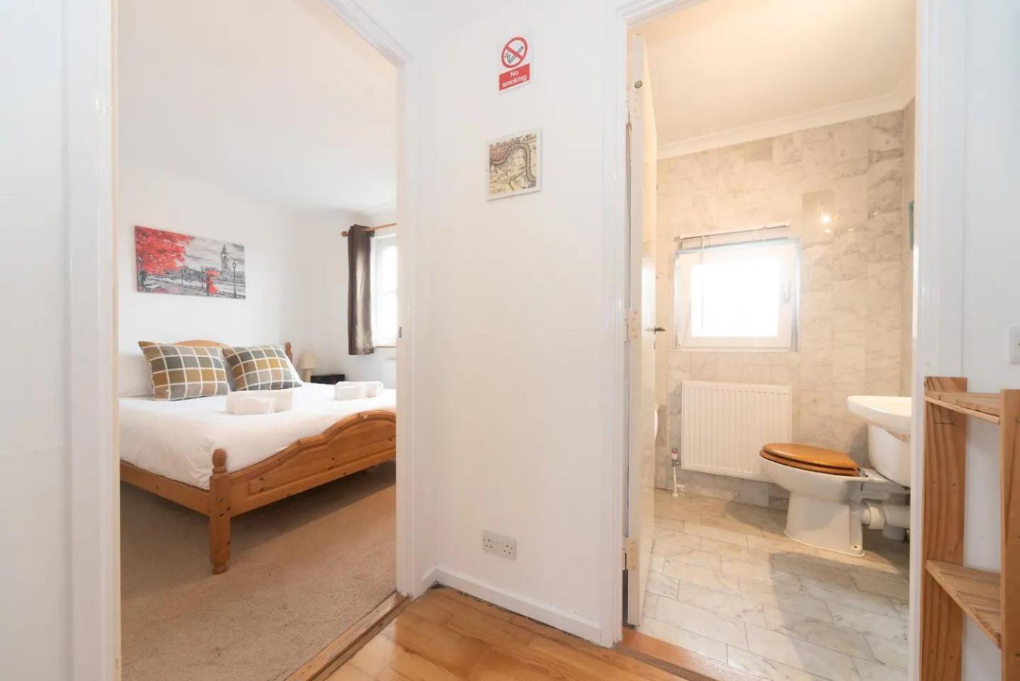 Sunny Maisonette With Views Over Canary Wharf, 伦敦 外观 照片